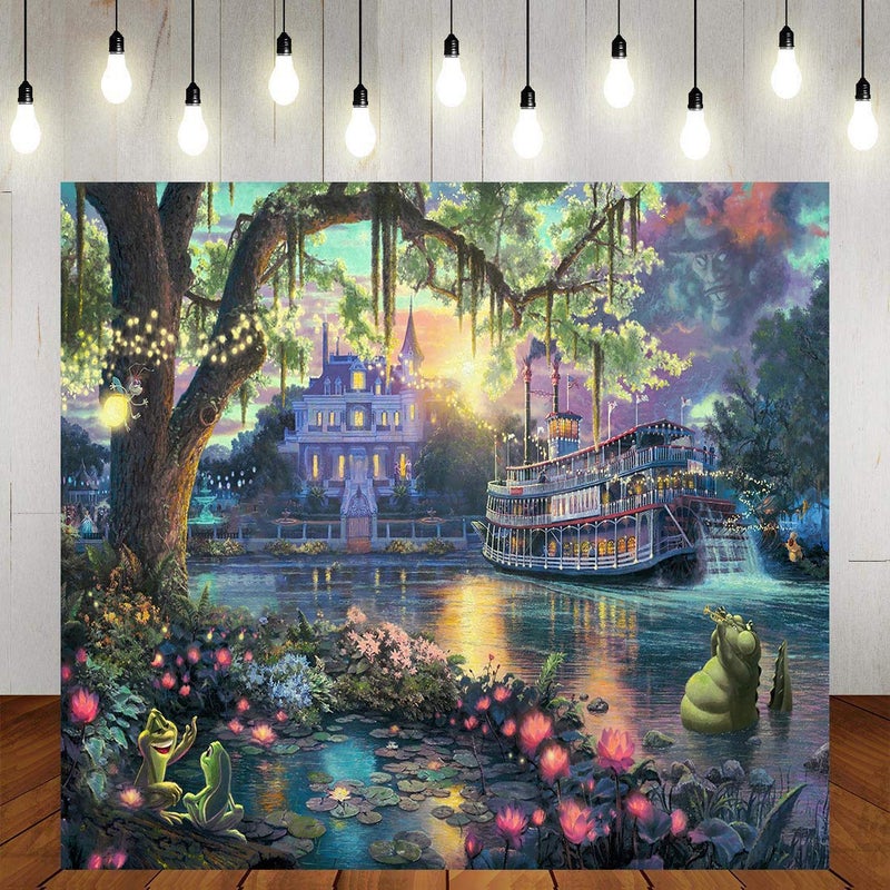 SSCSTS 6x6ft Palace Photography Background Fairy Tale Prince Princess Happiness Frog Castle Photography Background Studio Props LYST735 - Image 3